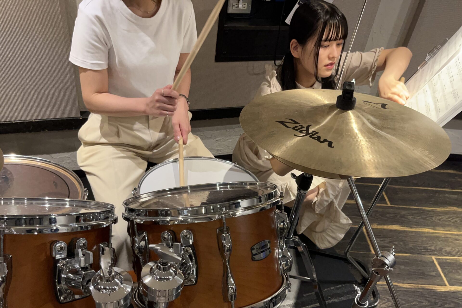 大船ドラムレッスンの様子